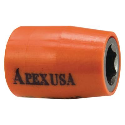 Apex Tool Group 1/4" Dr. Standard Sockets, 06301, 1/4 in Drive, 13 mm, 6 Points, M-13MM13