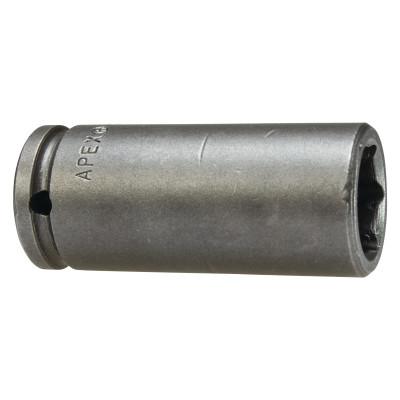 Apex Tool Group 1/4" Dr. Deep Sockets, 07148, 1/4 in Drive, 1/2 in, 6 Points, MB-1216