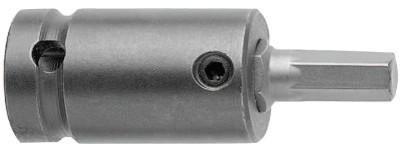 Apex Tool Group Metric Socket Head w/Hex Bits, 12756, 3/8 in Drive,  6 Points, SZ-3-7-4MM