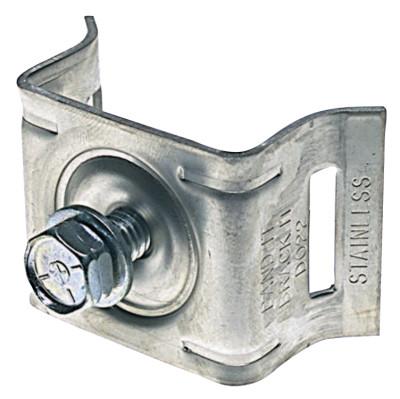 Band-It?? Brack-Itƒ?› Single-Bolt Flared Leg Mounting Bracket, 5/16 in-18 x 3/4 in W, Stainless Steel, Includes Washers and SS Bolt, D02189