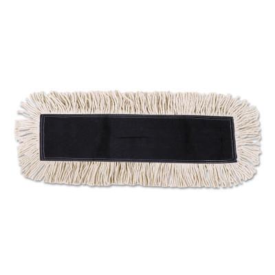 Boardwalk Disposable Dust Mop Head w/Sewn Center Fringe, Cotton/Synthetic, 36w x 5d, White, 1636