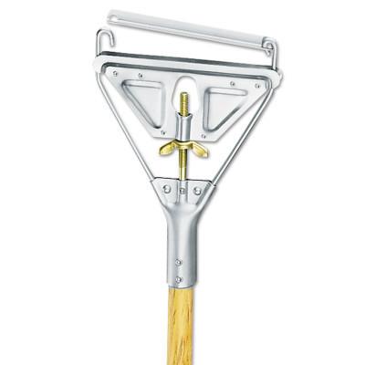 Boardwalk Quick Change Metal Head Wooden Mop Handle, Junior, 7/8 in dia x 54 in, Natural, 601