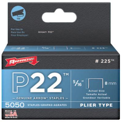 Arrow Fastener 22516 P22 STAPLES 5/16", 225