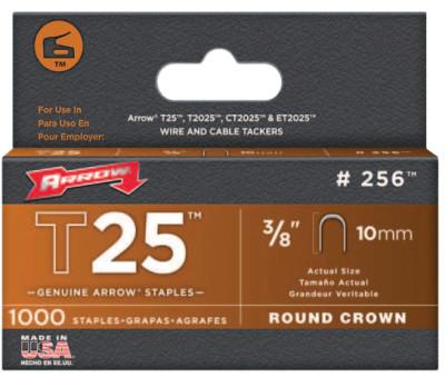Arrow Fastener 25038 T25 STAPLES 3/8"1000/PK, 256