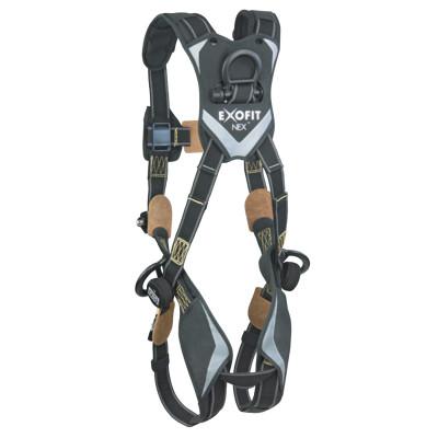 Capital Safety ExoFit NEX Arc Flash Harness w/PVC Coated Aluminum D-Rings, Back&Side D-Rings, L, 70007409413
