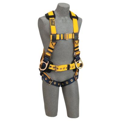 Capital Safety Delta Iron Worker's Harness with Tongue Buckle Leg Straps, Back&Side D-Rings, S, 70007410635
