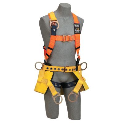 Capital Safety Chair Harness with Soft Seat Sling, Extended Back D-Ring/Side D-Rings, X-Large, 70007415618