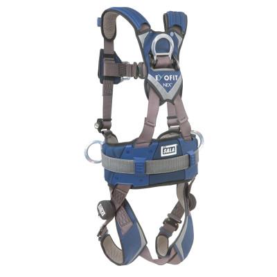Capital Safety ExoFit NEX Construction Style Climbing Harness, Back/Side/Front D-Rings, 2XLarge, 70007428488
