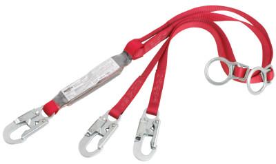 Capital Safety PRO Shock Absorbing Lanyard, 6 ft, Tie-Back, Self-Locking Connection, 2 Legs, 1342200