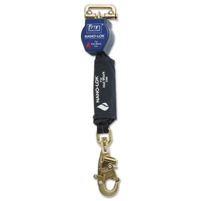 Capital Safety Nano-Lok Quick Connect Self Retracting Lifelines For Hot Work Use, Swivel Snap, 70007445532