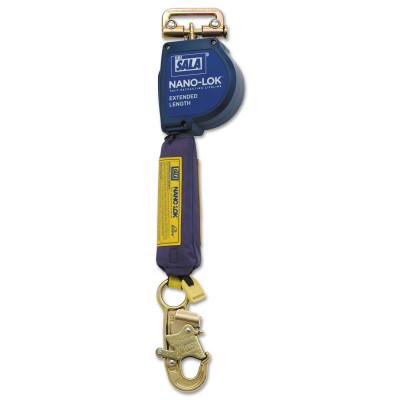 Capital Safety Nano-Lok Extended Length Quick Connect Self Retracting Web Lifelines, 11ft,420lb, 70007445896