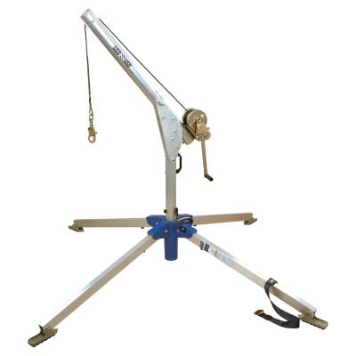 Capital Safety Advanced 2-Piece Rescue Davit System, Aluminum, 1/4 in Winch Lifeline Rope, 70007490116