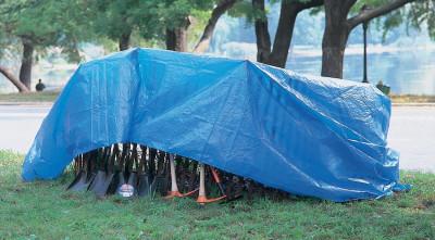 ORS Nasco Multiple Use Tarp, 20 ft Long, 16 ft Wide, Polyethylene, Blue, 1620