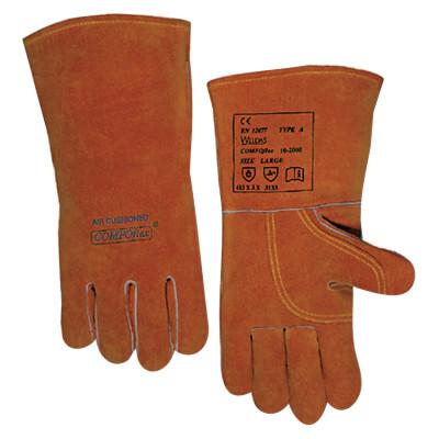 ORS Nasco COMFOflex® Premium Leather Welding Gloves, Split Cowhide, Large, Buck Tan, 10-2000