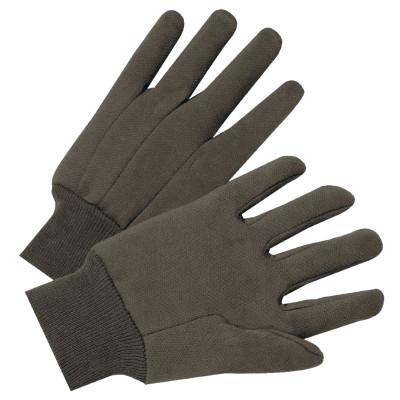 ORS Nasco Standard Weight Cotton/Polyester Brown Jersey Gloves, Unlined, Large, 1200