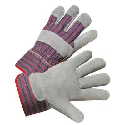 West Chester 2000 Series Leather Palm Gloves, Small, Cowhide, Leather, Canvas, Pearl Gray, 500LDP
