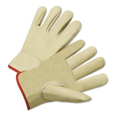 ORS Nasco Standard Grain Cowhide Leather Driver Gloves, X-Large, Unlined, Tan, 4015XL