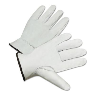 ORS Nasco Premium Grain Goatskin Driver Gloves, Medium, Unlined, White, 4200-M