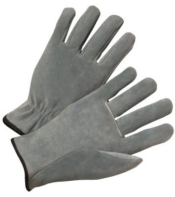 ORS Nasco Split Cowhide Leather Driver Gloves, Large, Unlined, Pearl Gray, 4400L