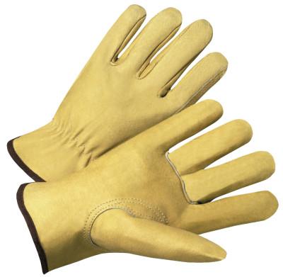 ORS Nasco Standard Grain Pigskin Driver Gloves, Large, Unlined, Tan, 4900L