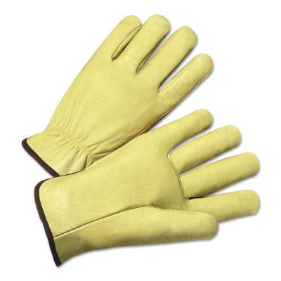 ORS Nasco Standard Grain Pigskin Driver Gloves, Medium, Unlined, Tan, 4900M