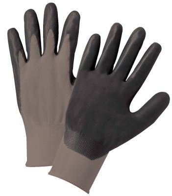 ORS Nasco Nitrile Coated Gloves, Large, Black/Gray, 6020-l