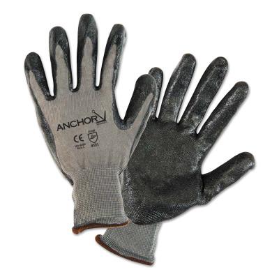 ORS Nasco Nitrile Coated Glove, Medium, Black/Gray, 6020-M