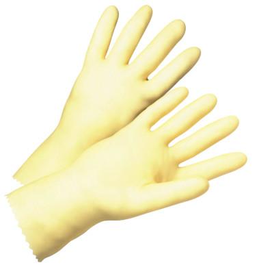 West Chester Unsupported Latex Gloves, 7, Latex, Amber, 3343/7