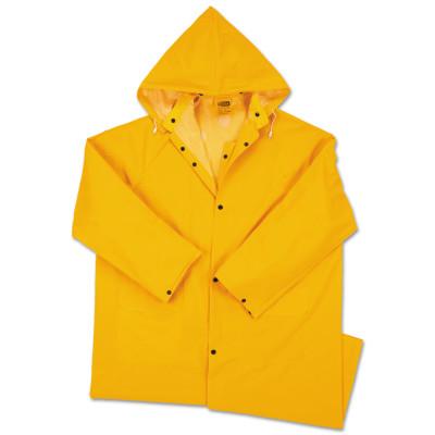 Anchor Products Polyester Raincoat, 0.35 mm PVC/Polyester, Yellow, 48 in, Large, 9010-L