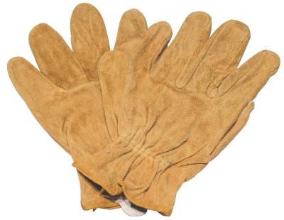 ORS Nasco Split Cowhide Leather Driver Gloves, Large, Unlined, Russet, Q-16