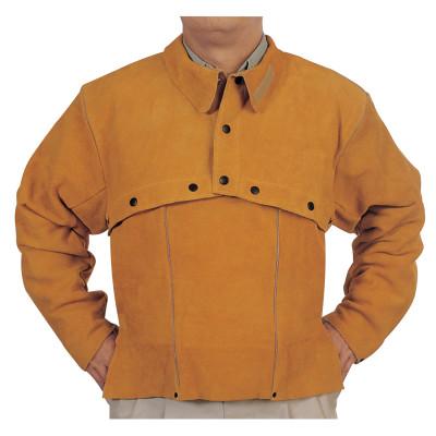 ORS Nasco Leather Cape Sleeves, Snaps Closure, 3X-Large, Golden Brown, Q-2-3XL