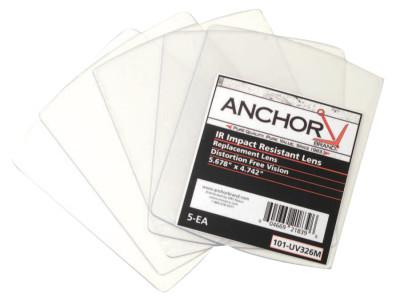 Anchor Products Cover Lens, Miller, Outside Cover Lens, 5.675 x 4.742, 100% Polycarbonate, UV326M