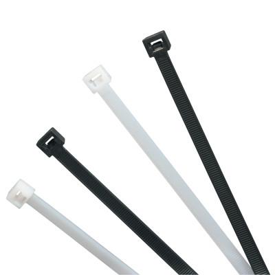 ORS Nasco Elite Cold Weather Cable Ties, 120 lb Tensile Strength, 15 in L, Black, 100 Ea/Bag, 15120AW