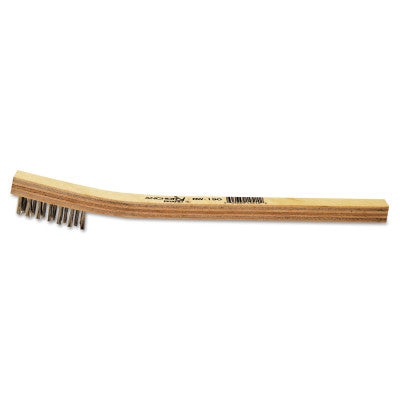 ORS Nasco Inspection Brushes, 3 x 7 Rows, Stainless Steel Bristles/Straight Plastic Handle, BW-192