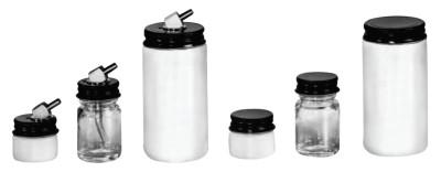 Binks® Color Bottles w/Friction Connections, 1/2 oz, Cup, Glass, 59-31