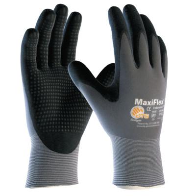 Protective Industrial Products, Inc. MaxiFlex Endurance Gloves, Large, Black/Gray, Palm, Finger and Knuckle Coated, 34-845/L