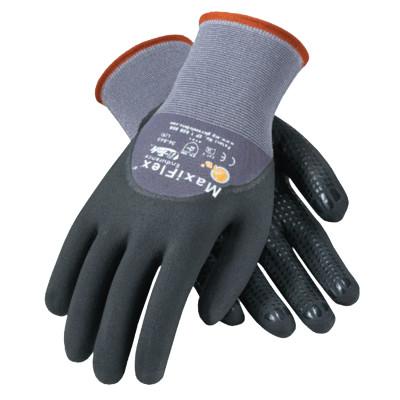 Protective Industrial Products, Inc. MaxiFlex Endurance Gloves, X-Large, Black/Gray, Palm and Finger Coated, 34-844/XL