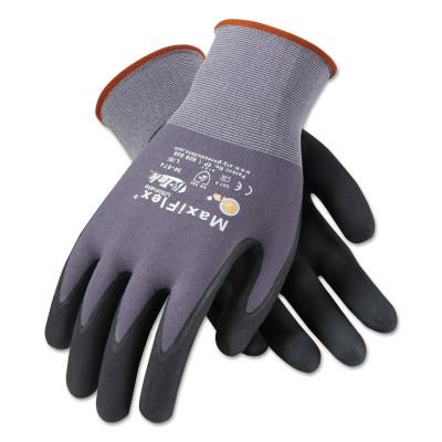 Protective Industrial Products, Inc. MaxiFlex® Ultimate™ Nitrile Coated Micro-Foam Grip Gloves, X-Small, Black/Gray, 34-874/XS