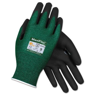 Protective Industrial Products, Inc. MaxiFlex® Cut™ Cut-Resistant Glove, Medium, Black/Green, 34-8743/M