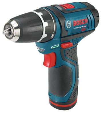 Bosch Tool Corporation 12V Max Litheon Cordless Drill/Drivers, 3/8 in Chuck, 350 rpm, 265 in lb Torque, PS31-2A