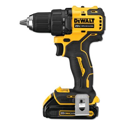 DeWalt® Atomic Compact Series 20V MAX* Brushless Drill/Driver Kit, 1/2 in, 1.5 Ah, DCD708C2