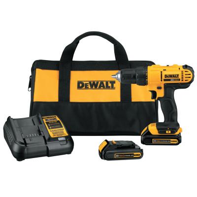 DeWalt® 20V MAX* Lithium Ion Compact Drill/Driver Kits, DCD771 1/2 in Drill Driver, 20 V, DCD771C2