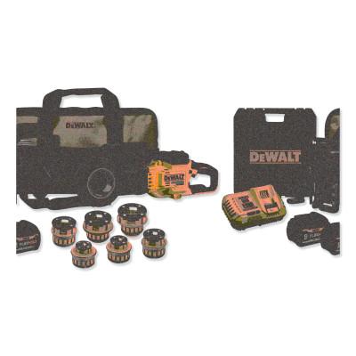 DeWalt® FLEXVOLT® 60V MAX* Cordless Pipe Threader Kit with Die Heads, 1/2 in to 2 in, DCE700X2K