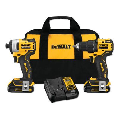 DeWalt® Atomic Compact Series 20V MAX* Brushless 2-Tool Combo Kit, DCK278C2