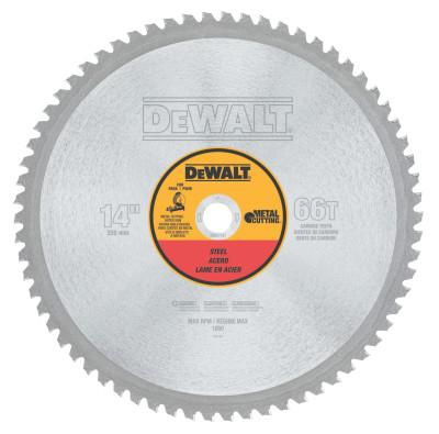 DeWalt® Metal Cutting Saw Blades, 14 in, 1 in Arbor, 1,800 RPM, 66 Teeth, DWA7747