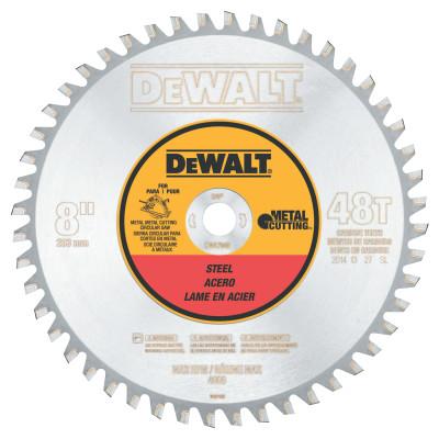 DeWalt® Metal Cutting Saw Blades, 8 in, 48 Teeth, DWA7840