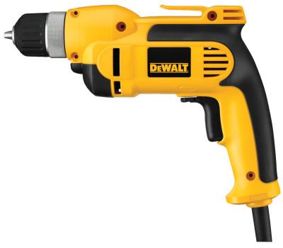 DeWalt® 3/8 in Heavy-Duty VSR Drills, Keyless Chuck, 2,500 rpm, 7 A, Heavy Duty Kit Box, DWD110K