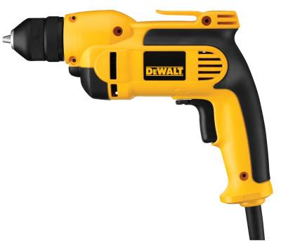 DeWalt® 3/8 in Heavy-Duty VSR Drill, Keyless Chuck, 2,500 RPM, Trigger, DWD112