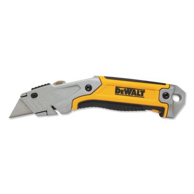 DeWalt® Retractable Utility Knife, 6-3/4 in L, Carbon Steel Blade, Steel/Rubber, DWHT10046