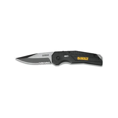 DeWalt® DeWalt® Spring-Assist Pocket Knive, 8.187 in L, Stainless Steel, Nylon Composite, Black, DWHT10911